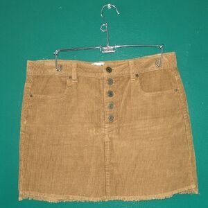 Indigo Rein Brown Corduroy Mini Skirt